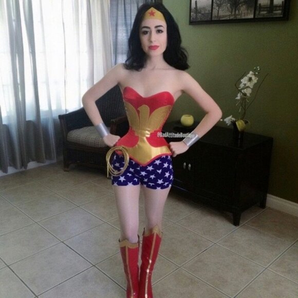 NWT LAST! PURPLE/BLACK Legend CORSET 26" MEDIUM - Picture 12 of 16